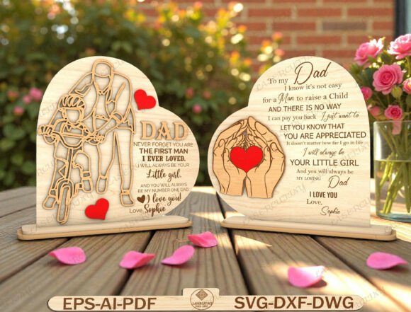 Download Father Daughter Wooden Sign Laser Cut - Wood Collection