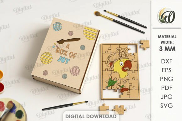 Download Paintable Wooden Puzzle Laser Cut - Wood Collection