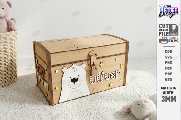 Download Wooden Kids Treasure Chest Laser Cut - Wood Collection