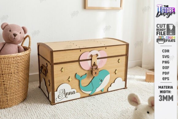 Download Wooden Kids Treasure Chest Laser Cut - Wood Collection