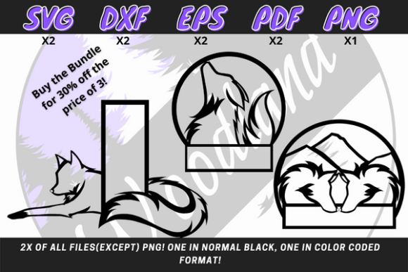 Download Woodland Wolf SVG Bundle - Wood Collection