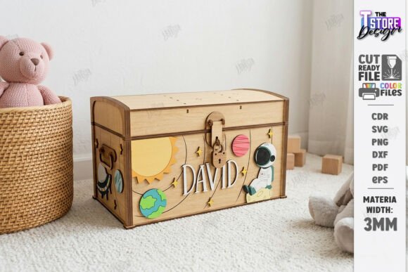 Download Wooden Kids Treasure Chest Laser Cut - Wood Collection