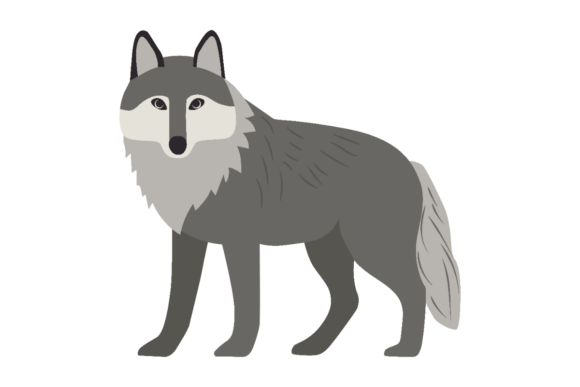 Download Cute Woodland Wolf - Wood Collection