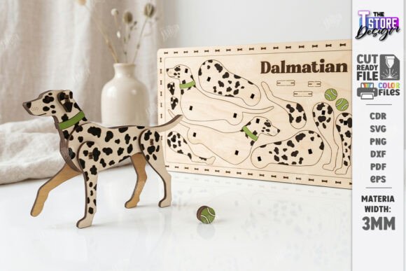 Download Wooden Dog Breed Card Puzzle Laser Cut - Wood Collection