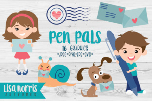 Download Pen Pals Clip Art Graphics & SVG Cutting Files - Svg cutting files Collection