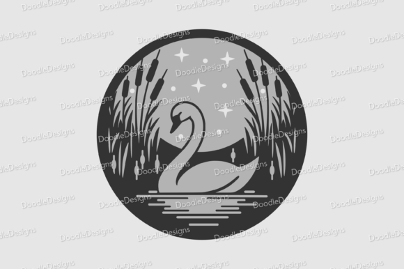 Download Layered Swan Scene SVG Cutting Files - Svg cutting files Collection
