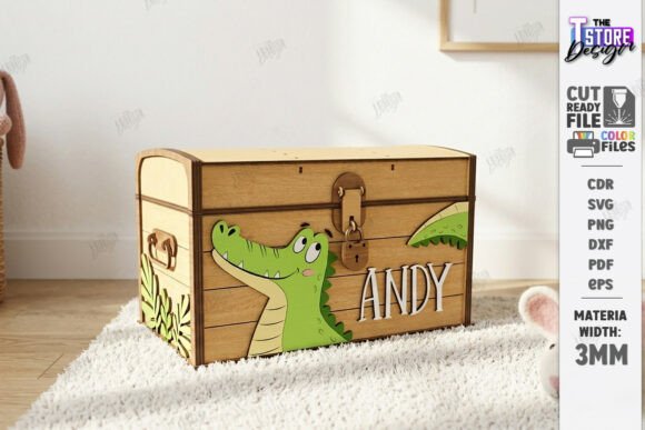 Download Wooden Kids Treasure Chest Laser Cut - Wood Collection