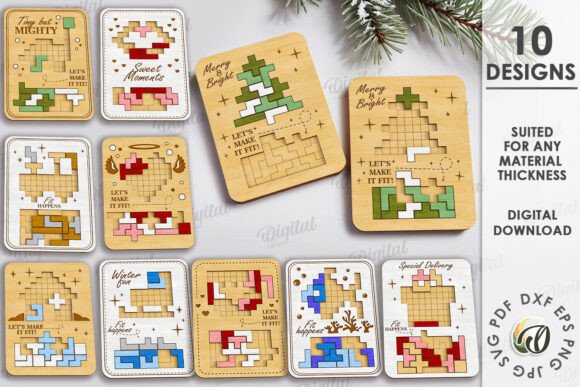 Download Wooden Puzzle Game Bundle Lasercut - Wood Collection