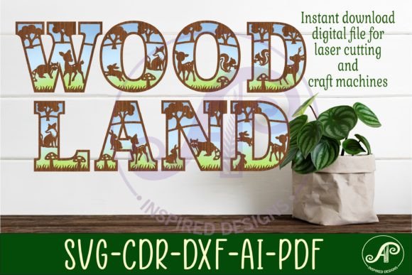 Download Woodland Animal Alphabet Set. 2 Layer 49 - Wood Collection