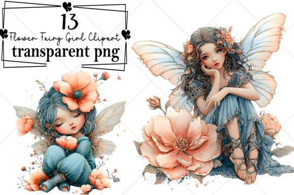 Download Whimsical Spring Fairies Clipart - Spring Collection