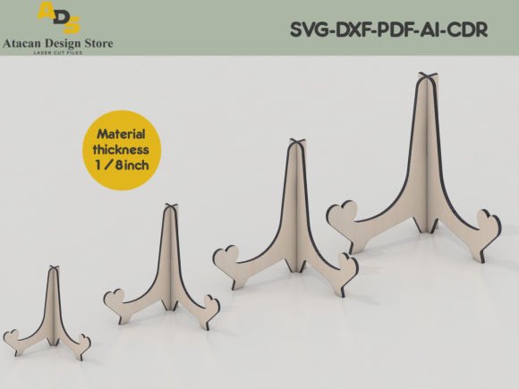 Download Wooden Display Easel Laser Cut Templates - Wood Collection