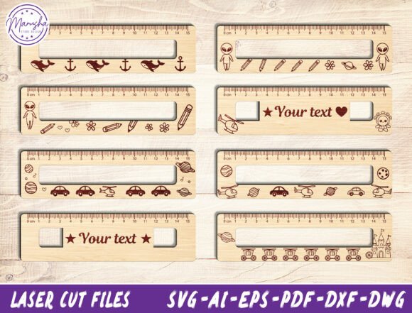 Download Personalized Wooden Ruler SVG Bundle - Wood Collection