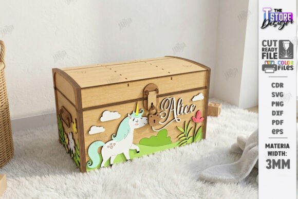 Download Wooden Kids Treasure Chest Laser Cut - Wood Collection